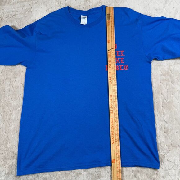 Kanye West “I Feel Like Pablo” Long Sleeve Shirt Blue Men’s Size Large - Picture 7 of 7